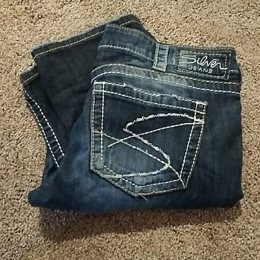 Silver capris